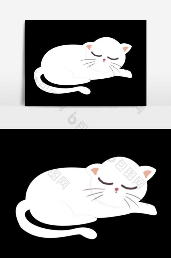 猫咪插画图片图片