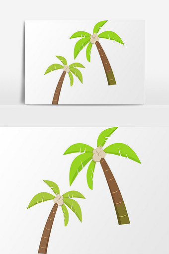 椰子椰子树元素素材图片