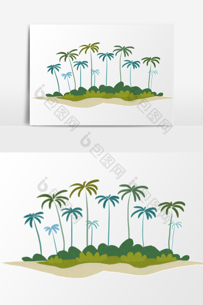 椰子树树木图片