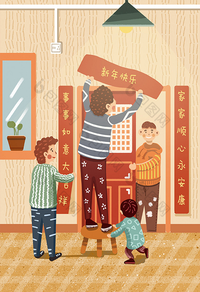 春节过年了图片