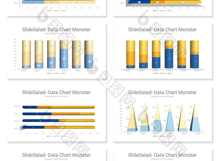 40页EXCEL图表可视化PPT图表