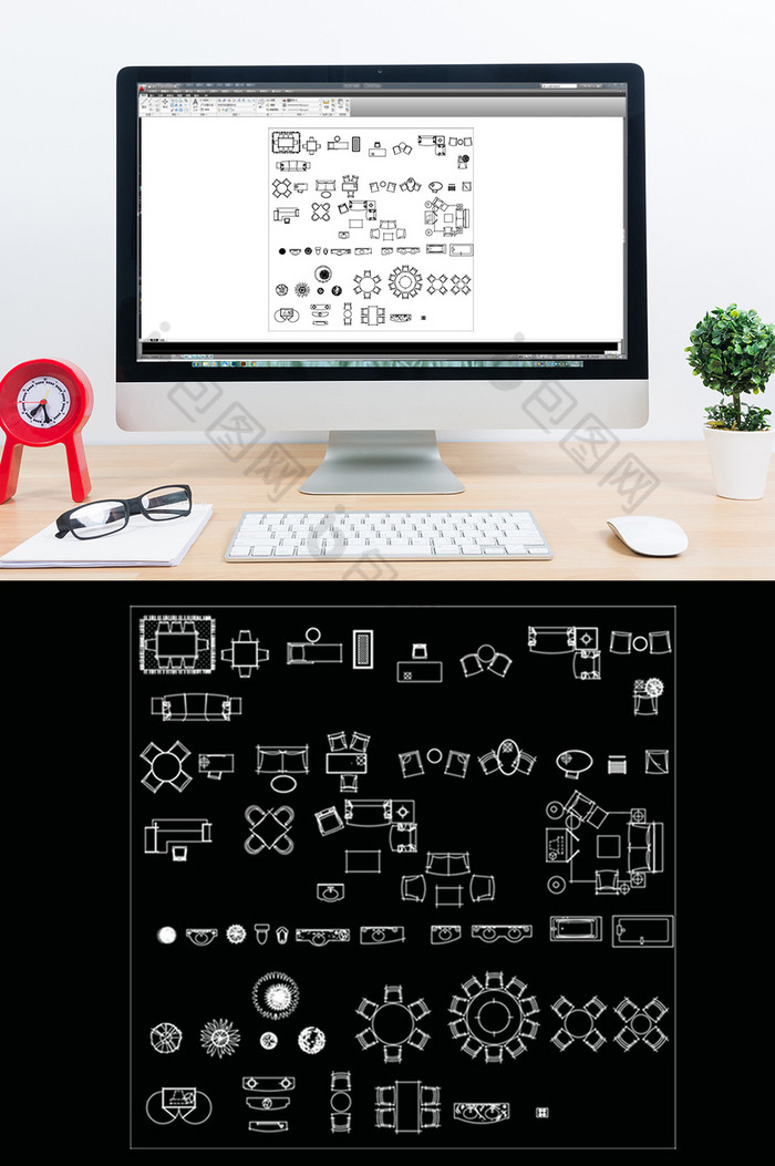 CAD家居常用家具图库图片图片