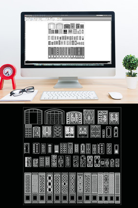 CAD立面门图库