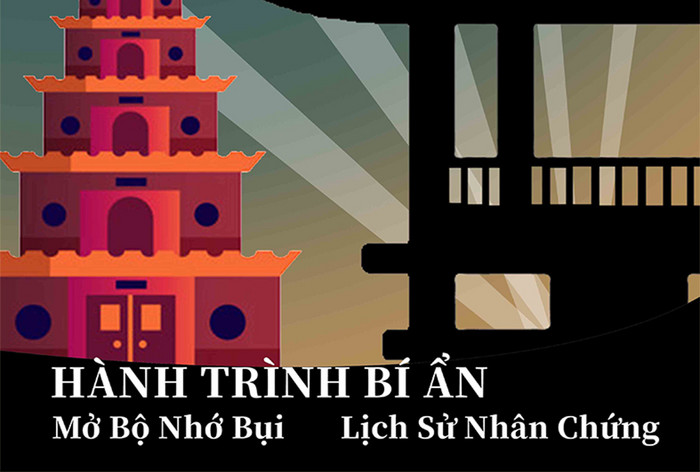 越南旅游大楼红庙灯海报