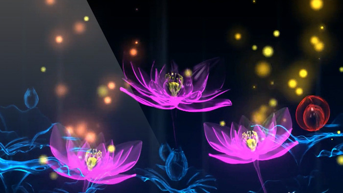 紫色粒子动态炫酷晚会背景led视频素材