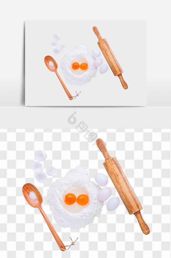鸡蛋白面勺子擀面杖图片