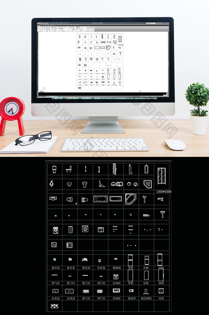 CAD洁具厨具图库模块图片图片