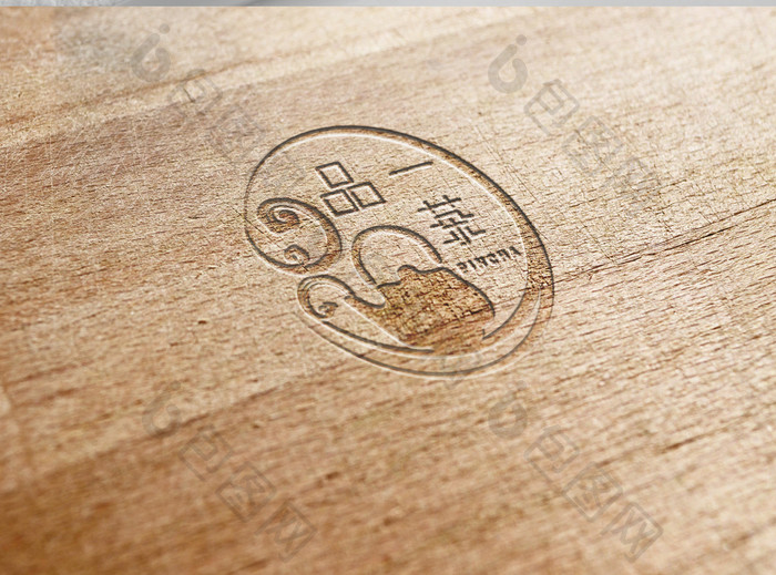 中国风蓝绿色茶行业logo标志设计
