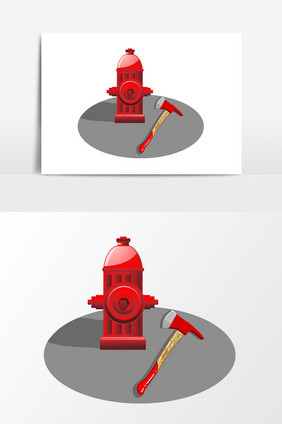 消防栓锤子设计元素