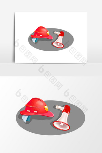 安全帽大喇叭设计元素图片