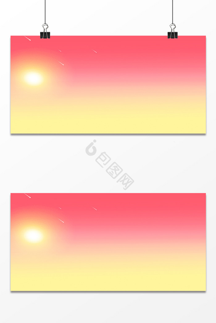 红黄过渡色彩广告PSD图片