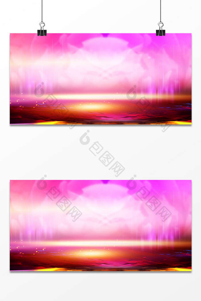 紫红大气光效广告背景PSD素材