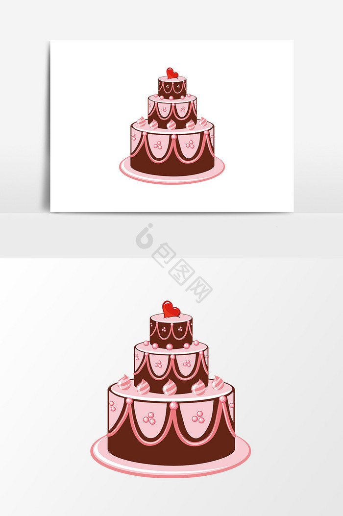 三层蛋糕图片