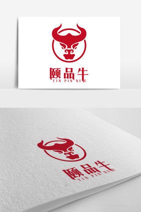 牛肉馆餐饮标志logo设计