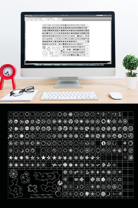 CAD园林植物平面图库