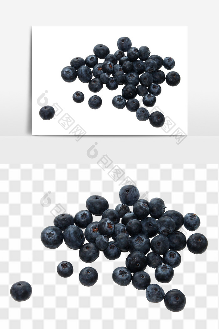 新鲜进口水果蓝莓元素