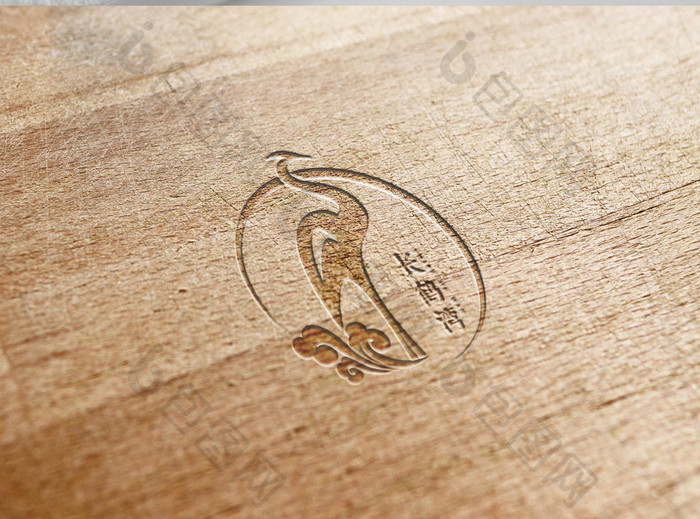 文艺风格鹤标志logo设计