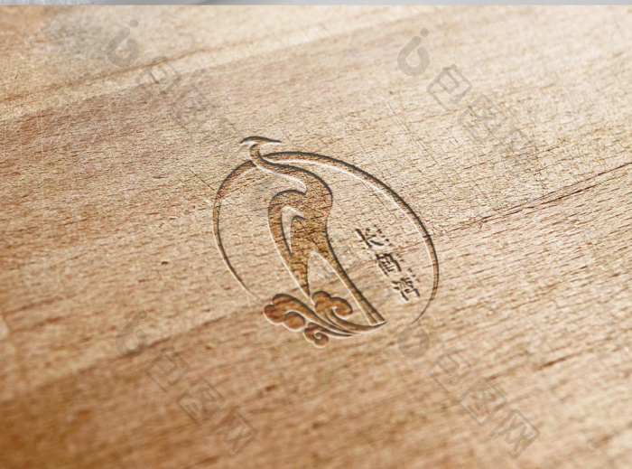 文艺鹤标志logo模板-包图网