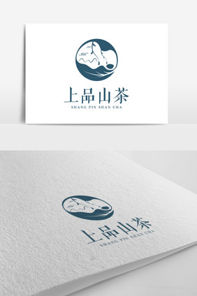 山茶文艺标志logo设计