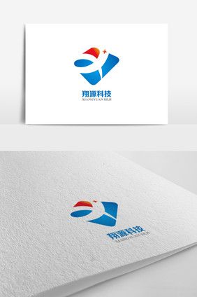 高端大气X字母LOGO设计