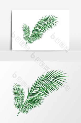 绿色植物元素设计图片