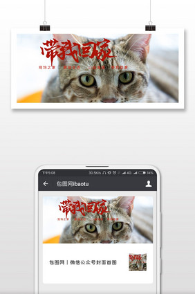 萌宠促销带我回家微信首图