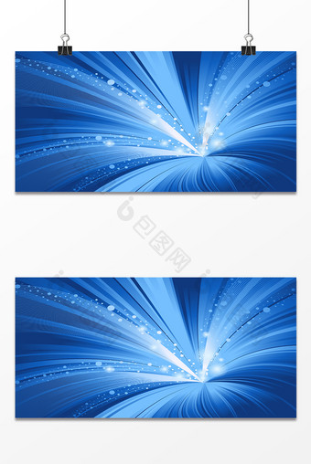 蓝色科技光线梦幻商务海报背景图图片