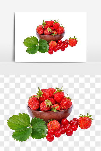 新鲜进口营养水果组合元素图片