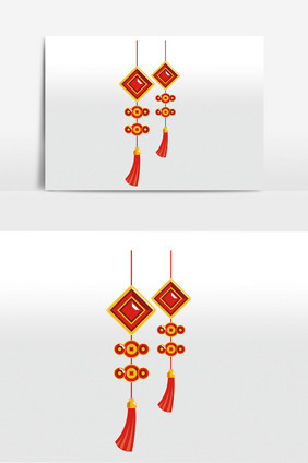 春节装饰吊挂元素