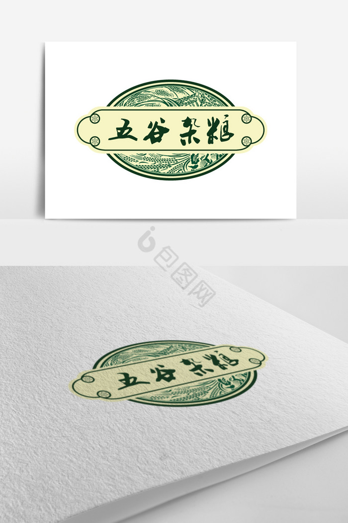 五谷杂粮图形logo图片