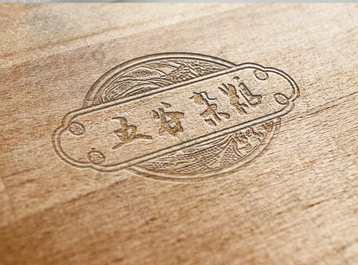 五谷杂粮图形logo