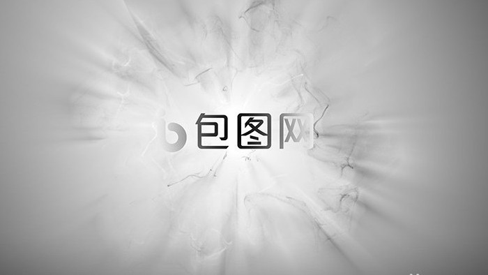 中国风水墨光效logo演绎AE模板