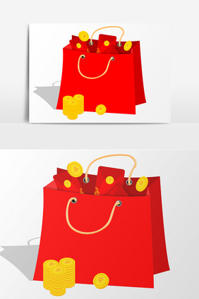 礼盒红包元素设计