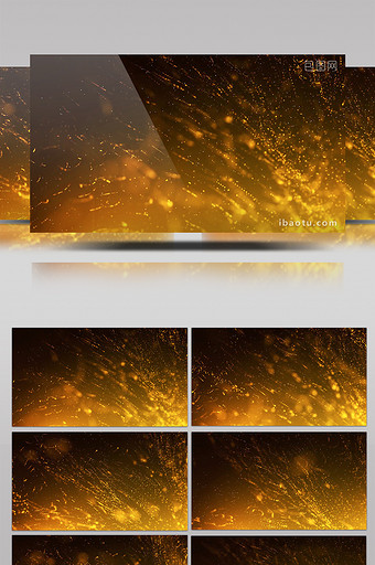 金色炫酷粒子运动动态科技背景素材图片