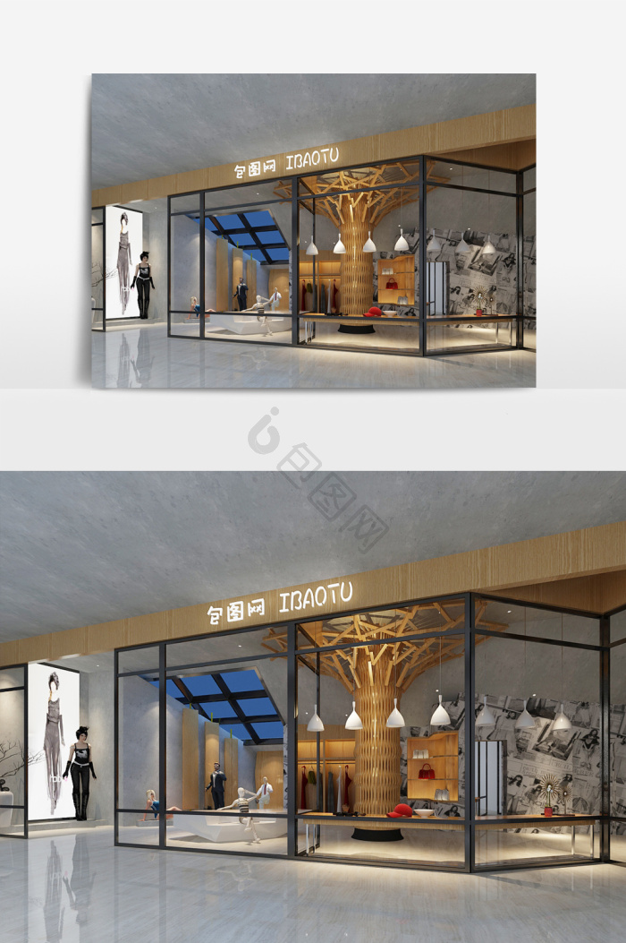 店铺效果图-店铺效果图图片素材-包图网