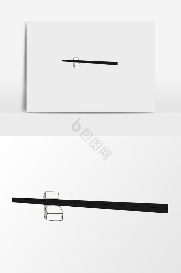 筷子插画图片