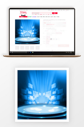 蓝色科技数码促销主图背景