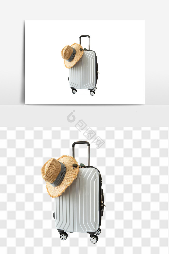 外出旅行行李箱图片