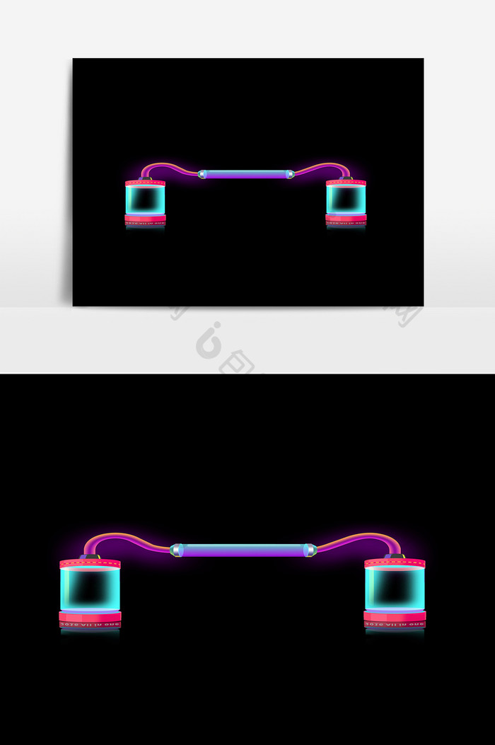 C4D装饰霓光灯PSD素材