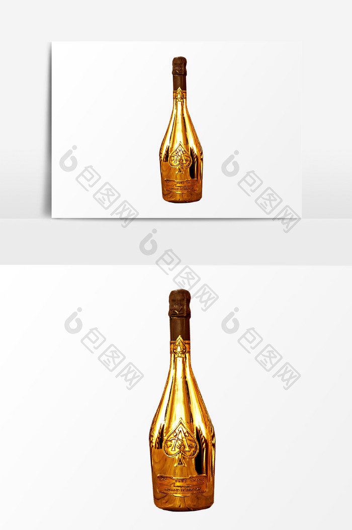 金色香槟PSD素材