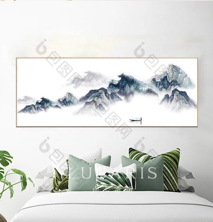 新中式国画山水风景装饰画