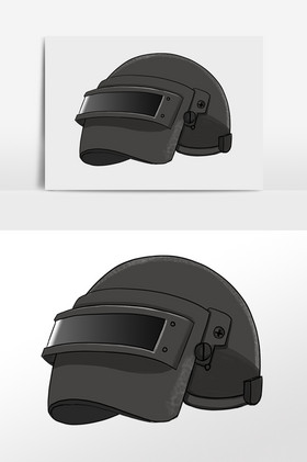 吃鸡游戏装备三级头插画