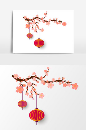 梅花树简笔画图片-梅花树简笔画素材免费下载-包图网