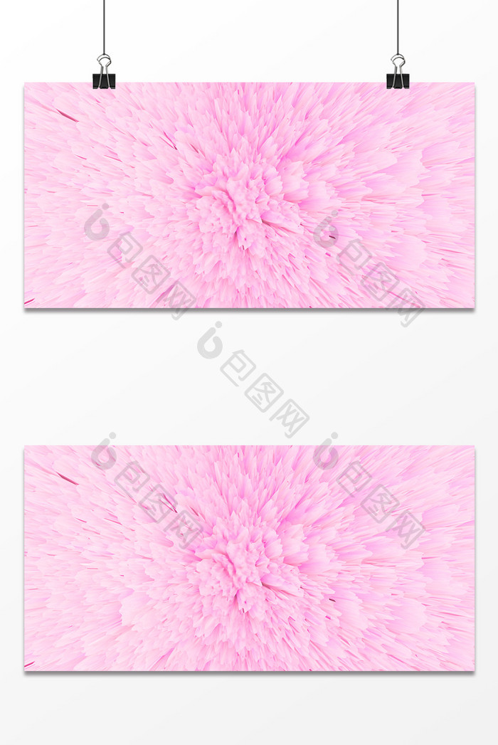 粉色可爱立体粉末喷射抽象背景