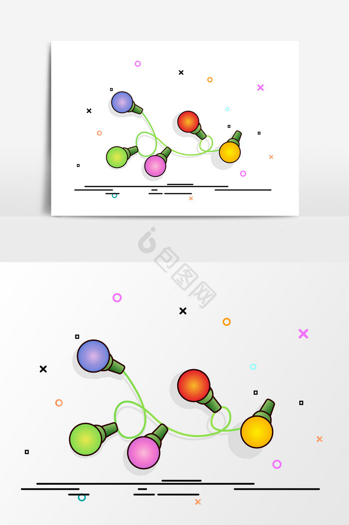 装饰彩灯图片