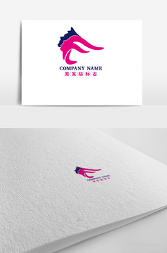 创意美发店美容店店招门头