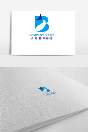 创意B字母司标志LOGO设计