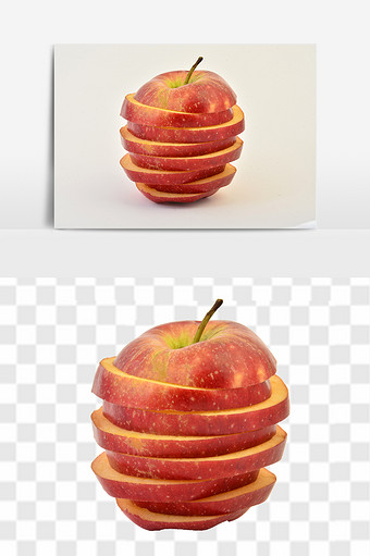 苹果进口营养切片水果图片