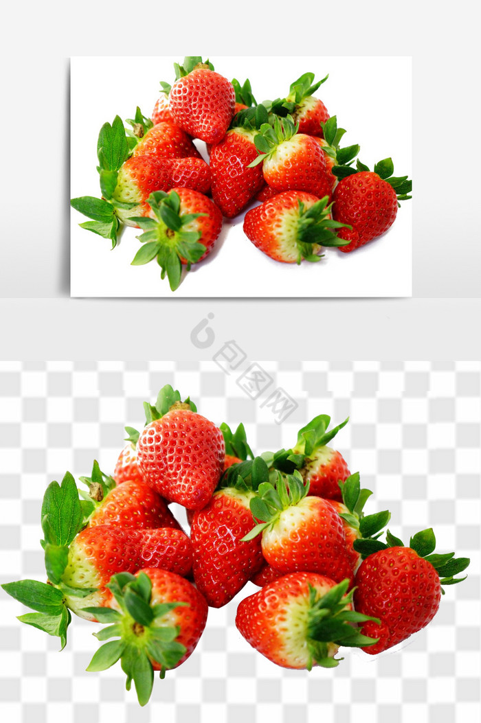 草莓营养水果组合图片