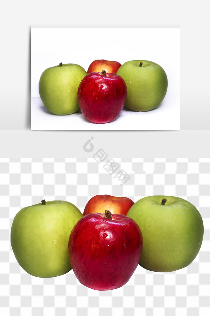 苹果新鲜水果组合图片